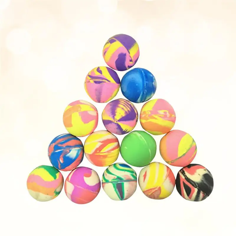 50 шт. резиновая Красивая креативная Красивая забавная 30 мм прыгающий мяч игрушка красочный мяч надувной мяч для ребенка