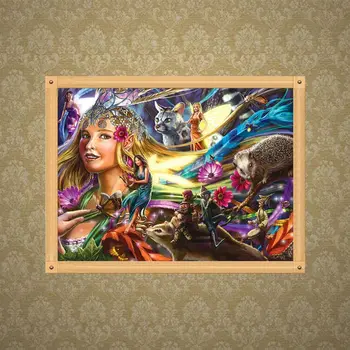 

Beauty DIY 5D Full Drill Diamond Painting Embroidery Cross Stitch Kit Rhinestone Home Decor Crafts Q6PE