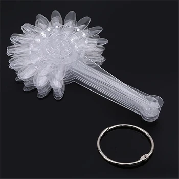 

10Pcs False Nails Fan Display Acrylic Fake Nail Art Tips For Gel Polish Practice Tools Manicure Accessories