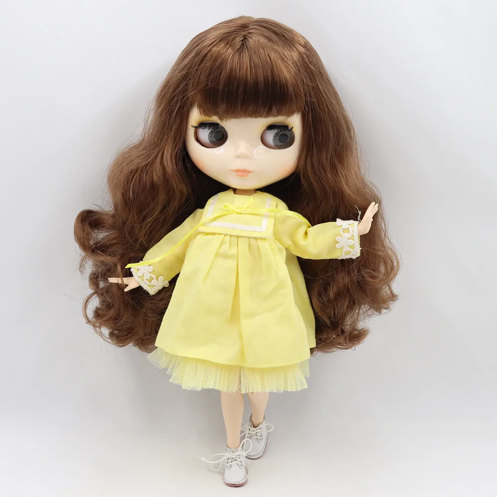 Ледяная фабрика Blyth кукла 1/6 BJD индивидуальные обнаженные тела с белой кожей, глянцевое лицо, подарок для девочки, игрушка