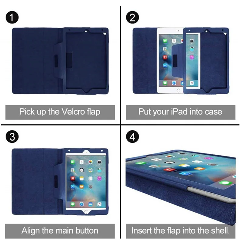 Для iPad Pro 9,7 чехол ультра тонкий флип из искусственной кожи Magic Smart Cover для iPad Pro 9,7 дюйма с подставкой
