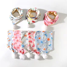 Корейская версия, осенне-зимний теплый детский меховой шарф, многофункциональный треугольный шарф, ветрозащитный комплект с воротником, Прямая поставка с фабрики