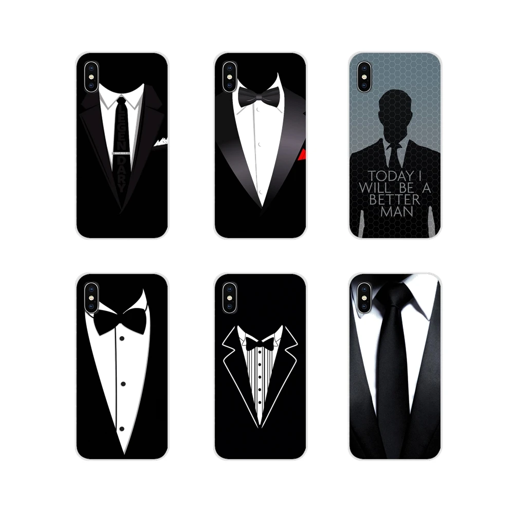 Accessories Phone Shell Covers For Xiaomi Mi4 Mi5 Mi5S Mi6 Mi A1 A2 A3 5X 6X 8 CC 9 T Lite SE Pro Man Suit Shirt Tie Lines | Мобильные