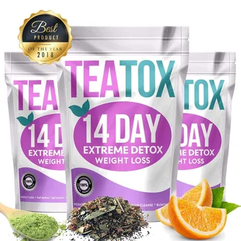 شراء14 يوم أكياس شاي ديتوكس الطبيعية القولون تطهير حرق الدهون شاي لخسارة الوزن للرجل والمرأة الشاي البطن شاي تخسيس 100 قطعة