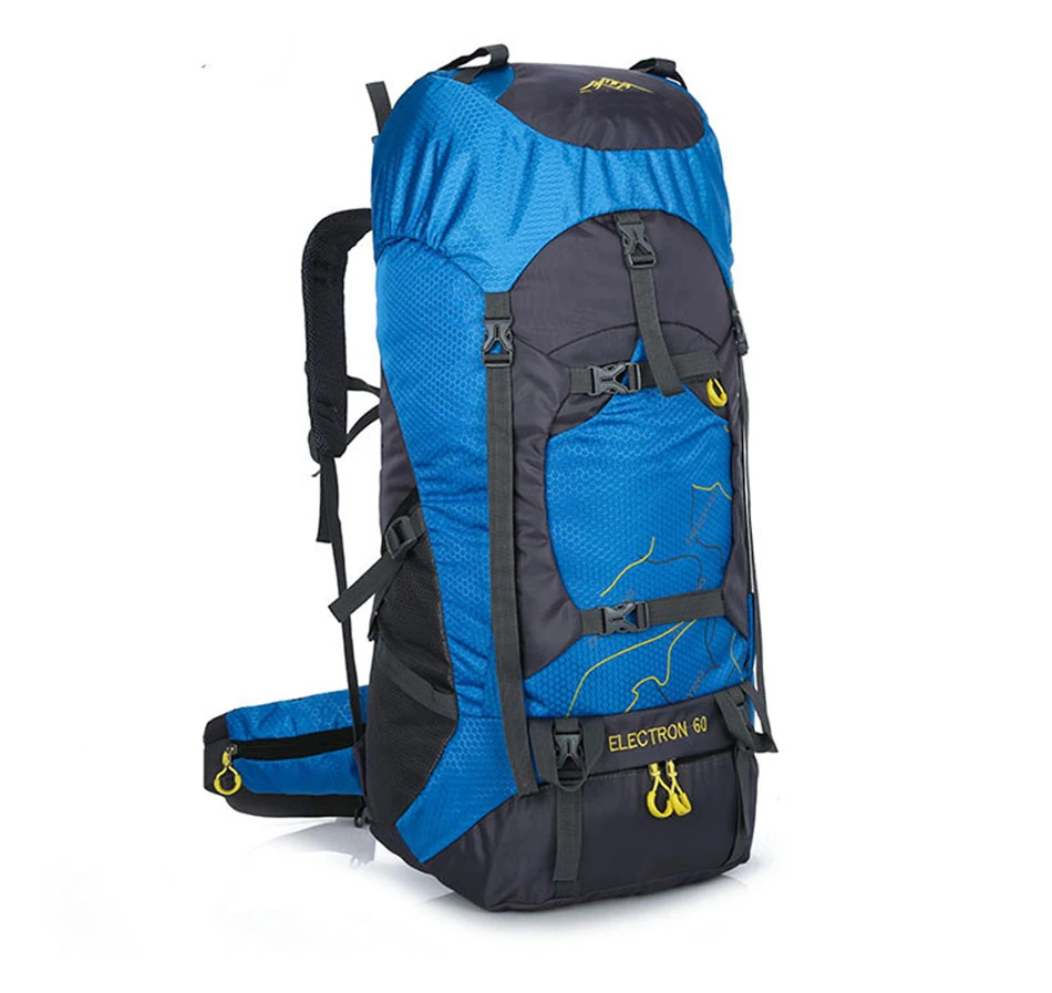Hot 60L Outdoor Backpack Men Women Camping Hiking Sport Bag Waterproof Mountaining Trekking Climbing Cycling Travel Bag Rucksack