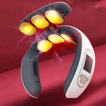 

6D Neck Massager Wireless Cervical Heating Neck Massage Pain Relief Tool Health Care Relaxation Cervical Vertebra Physiotherapy