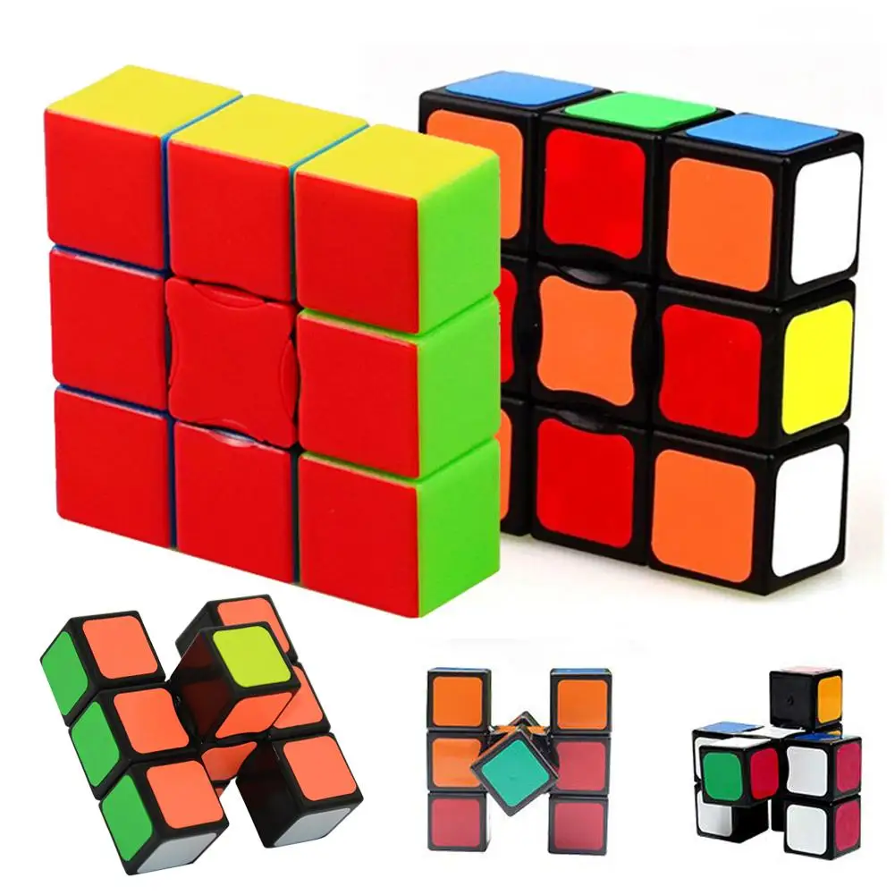 YJ 3x3x3 Classic Magic Cube Twist Puzzle Brain Teaser Children Toys Black 2.24'' 