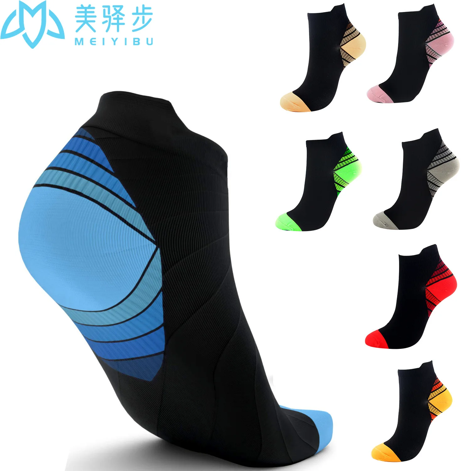 

7 Pairs Per Set Sports Short Socks Compression Socks for Running Compression Socks Riding Socks