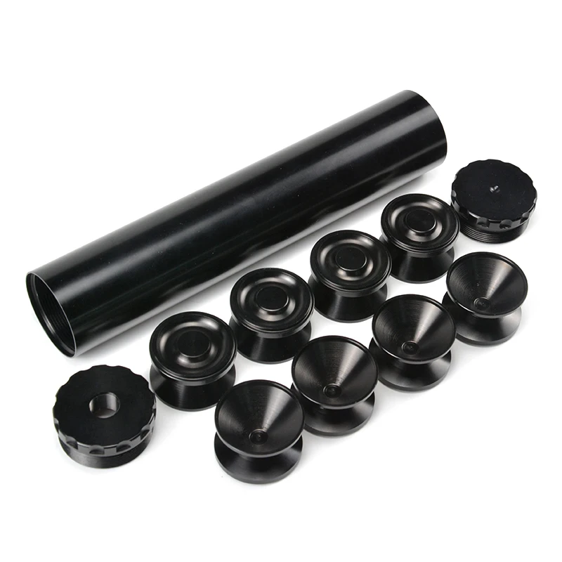 

pcmos 1/2-28 6061-T6 Fuel Filters Fuel Trap Solvent Filter 1.65 inch OD For NAPA 4003 WIX 24003 Cups end Cap Filters Part Black