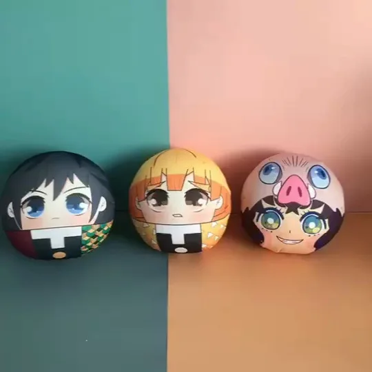 Anime Demon Slayer Blade New Tanjirou Nidou Foam Particle Dumpling Pillow Pendant Keychain Plush | Украшения и аксессуары