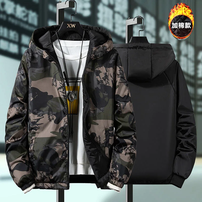 2020 Plus 7XL 6XL 5XL Reverse Men's Jacket Mens Casual Camouflage Hoodie Jacket Men Clothes Men's Windbreaker Coat Male Outwear 2020 Plus 7XL 6XL 5XL Reverse Men's Jacket Mens Casual Camouflage Hoodie Jacket Men Clothes Men's Windbreaker Coat Male Outwear