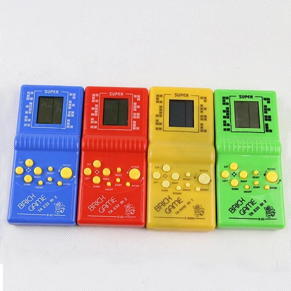 

Classic Handheld Game Machine Tetris Brick Game Kids Game Machine with Game Music Playback without Battery Best Gift for Kids