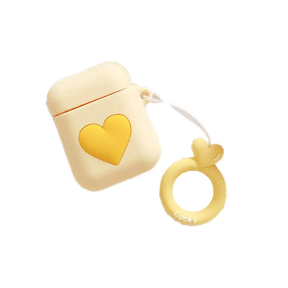 yellow Для AirPods чехол Boba Milk tea беспроводной чехол для наушников для Airpods 2 Защитная крышка Милая бутылка для напитков с кольцом на палец - Цвет: yellow