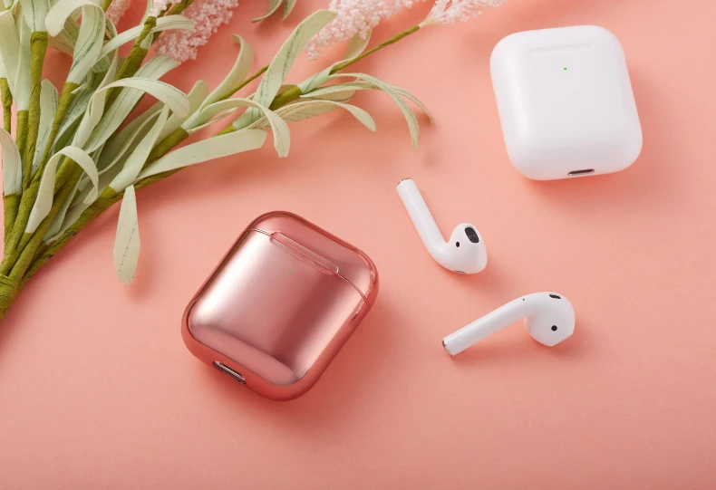 Роскошный защитный чехол для Airpods 2& 1, противоударный чехол с защитой от отпечатков пальцев для Air Pods 2, покрытие для наушников