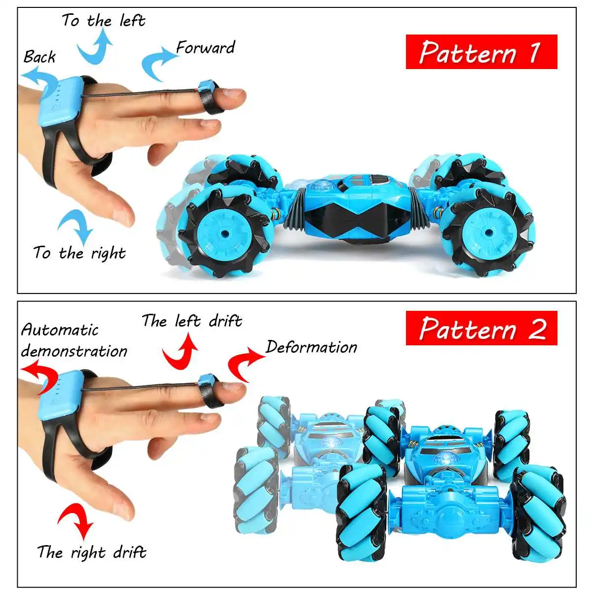 

Hot RC Car Gesture Sensing Stunt Cars 4WD Twisting Control fashion Vehicle Double Sided Flip Climb Drift New Year Gift for Chil