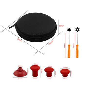 

for One Elite Controller 8Pcs Metal Replacement Swap Thumbsticks Joystick Caps Controller