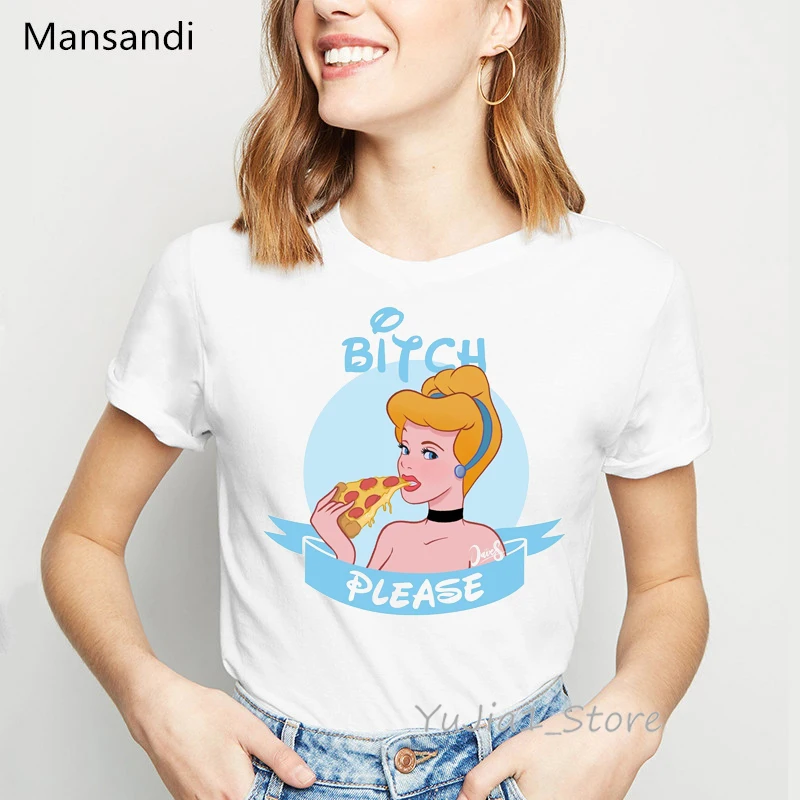 Забавные футболки, футболка с принтом «Принцесса есть банан», женские футболки с графическим принтом, harajuku ulzzang, футболка с пародии, модная футболка, топы