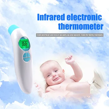

Non-contact Forehead Infrared Thermometer Digital LED Backlit Hand-held Temperature Meter QJS Shop