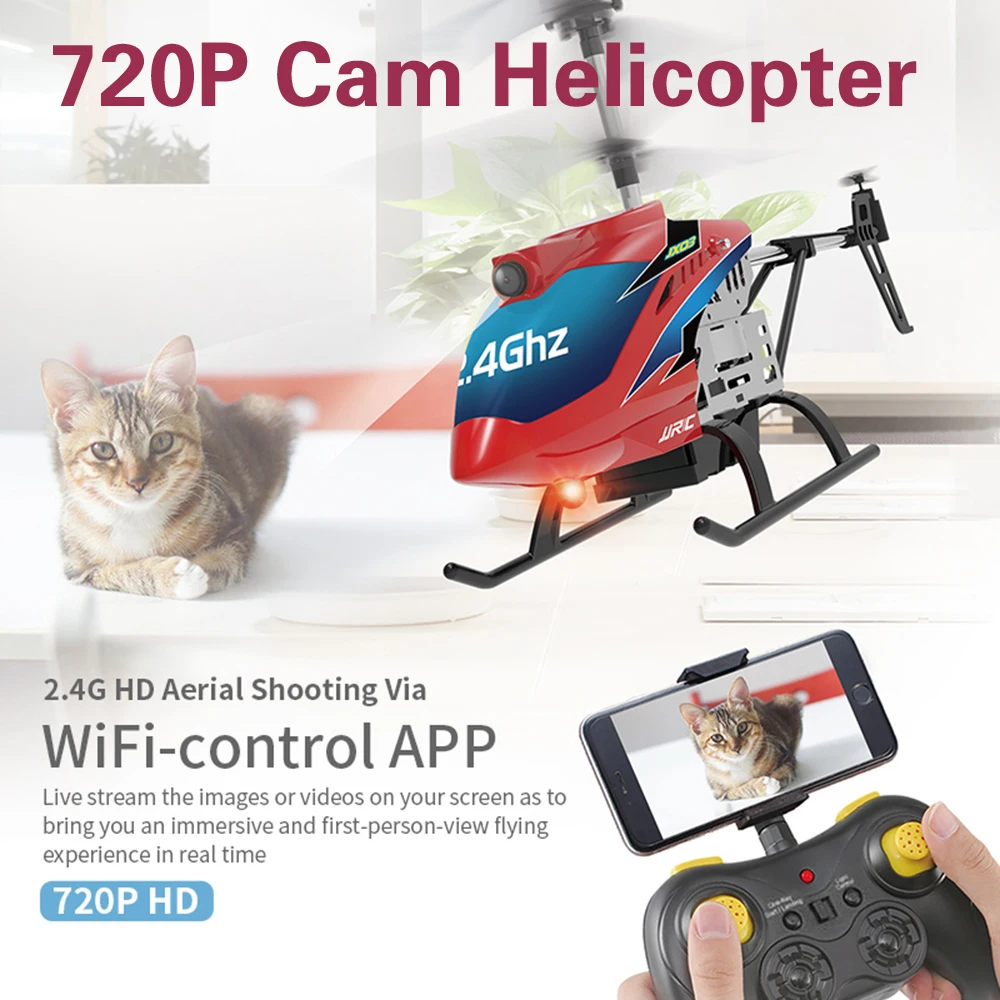 JJRC JX03 RC drone with camera 720P 2.4G remote control helicopter Alloy Aircraft toys for boys LED Light VS SYMA H37 | Игрушки и хобби