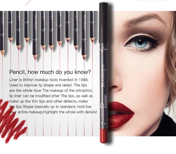 

6PCS / Set Of Lip Liner Non-stick Cup Waterproof Moisturizing Matte Lipstick Pen Lasting Pearlescent Lip Contour Lip Glaze TSLM1