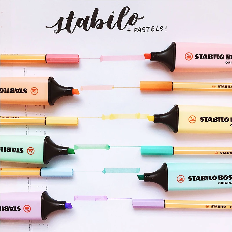 STABILO Boss Original - Pack De 10 Surligneurs Jaunes - Encre À Base D'eau - Anti-Séchage 4h