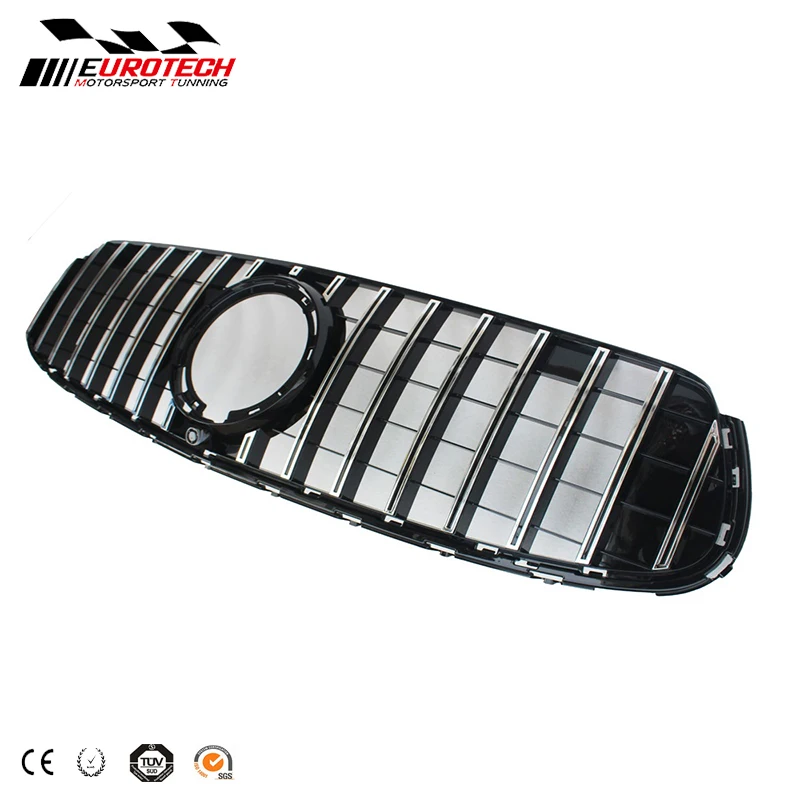 

High quality 2020 X253 GLC-CLASS GT style front bumper grille in black & sliver fitting for GLC-class x253 Sport bumper