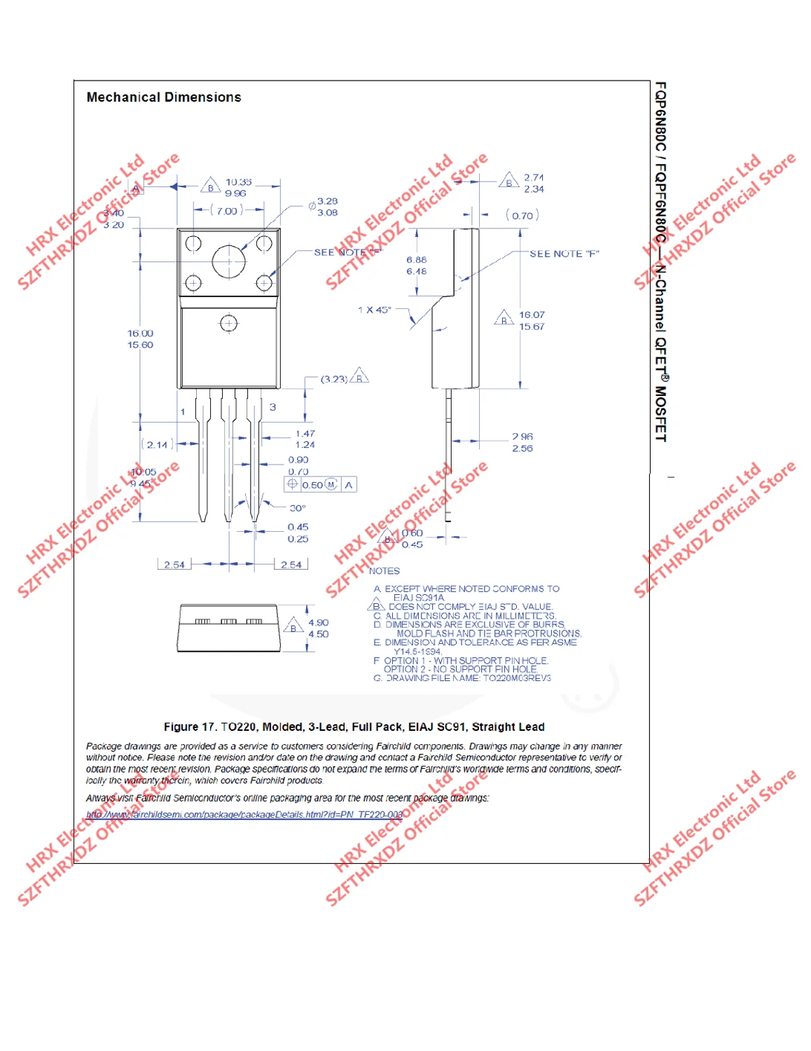 FQPF6N80C TO-220F FQPF 6N80C TO220F 6N80 800V 5.5A MOSFET 800V N-Ch Q-FET advance c-серия 50 шт./трубка(10 шт