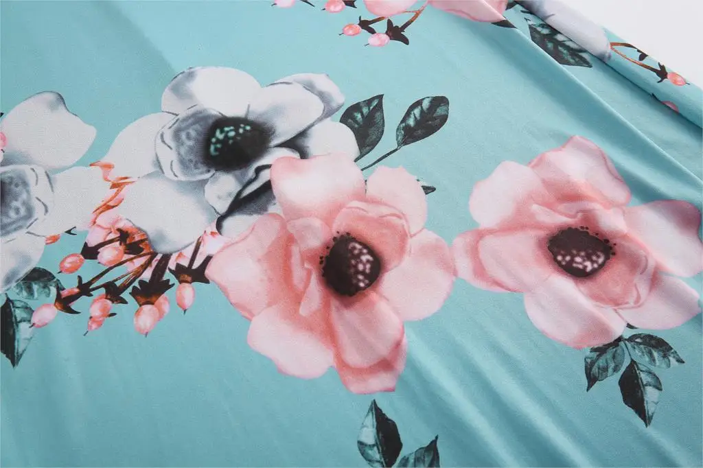 Women Summer Dress 2020 Casual Short Sleeve Long Dress Boho Floral Print Maxi Dress Turtleneck Bandage Elegant Dresses Vestido