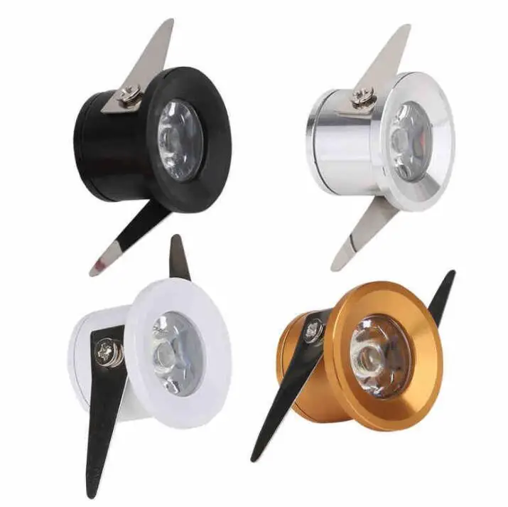 Led 최근 캐비닛 미니 스포트 라이트 1 w 미니 통 포함 led 드라이버 AC85-265V 31mm * 21mm 8 색 발광 표시 등
