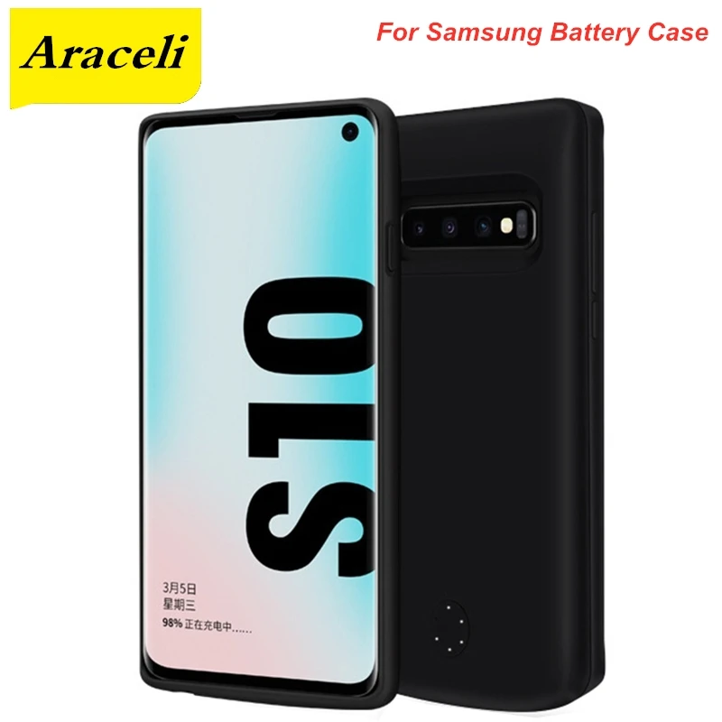 10000 мАч батарея чехол для Samsung Galaxy S8 Plus S9 S10 S10E S20 ultra Note 8 9 10 зарядное устройство |