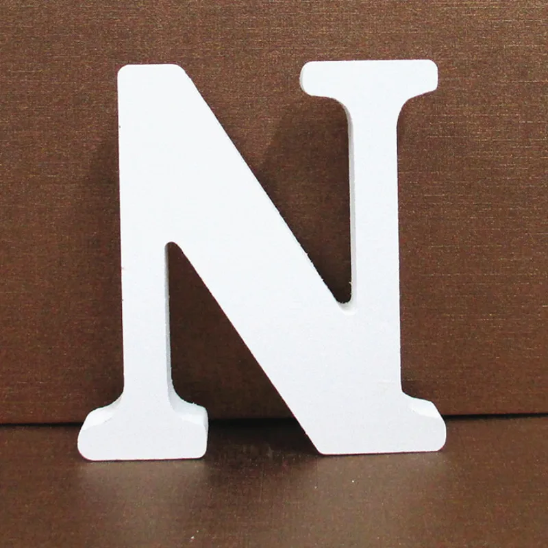 thumbnail image 1 of Letras de madera blancas de 10 cm para hacer uno mismo, alfabeto inglés, diseño de nombre personalizado, arte artesanal, decoración independiente para bodas, fiestas, hogar, Año Nuevo, 1 of 5