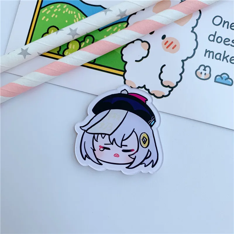 Game Genshin Impact Venti Keqing Xiao Pins  Button Brooch Chest Ornament Clothing for Backpacks Cosplay Itabag Collection