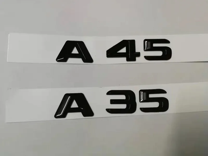 20X глянцевый черный пластик ABS A 45 A45 A35 35 багажник задний значок эмблема наклейка
