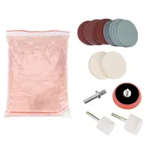 32 шт. автомобильное стекло лобовое стекло заднее боковое окно для удаления царапин полировочные колодки Набор для ремонта полировки шлифовальных материалов