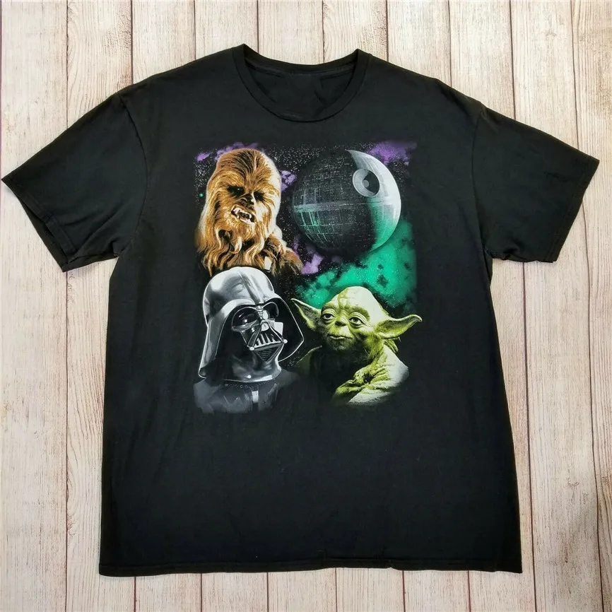 Star Wars Fifth Sun Chewbacca йода Дарт Вейдер черная футболка мужская Sz Xl летняя | Мужская