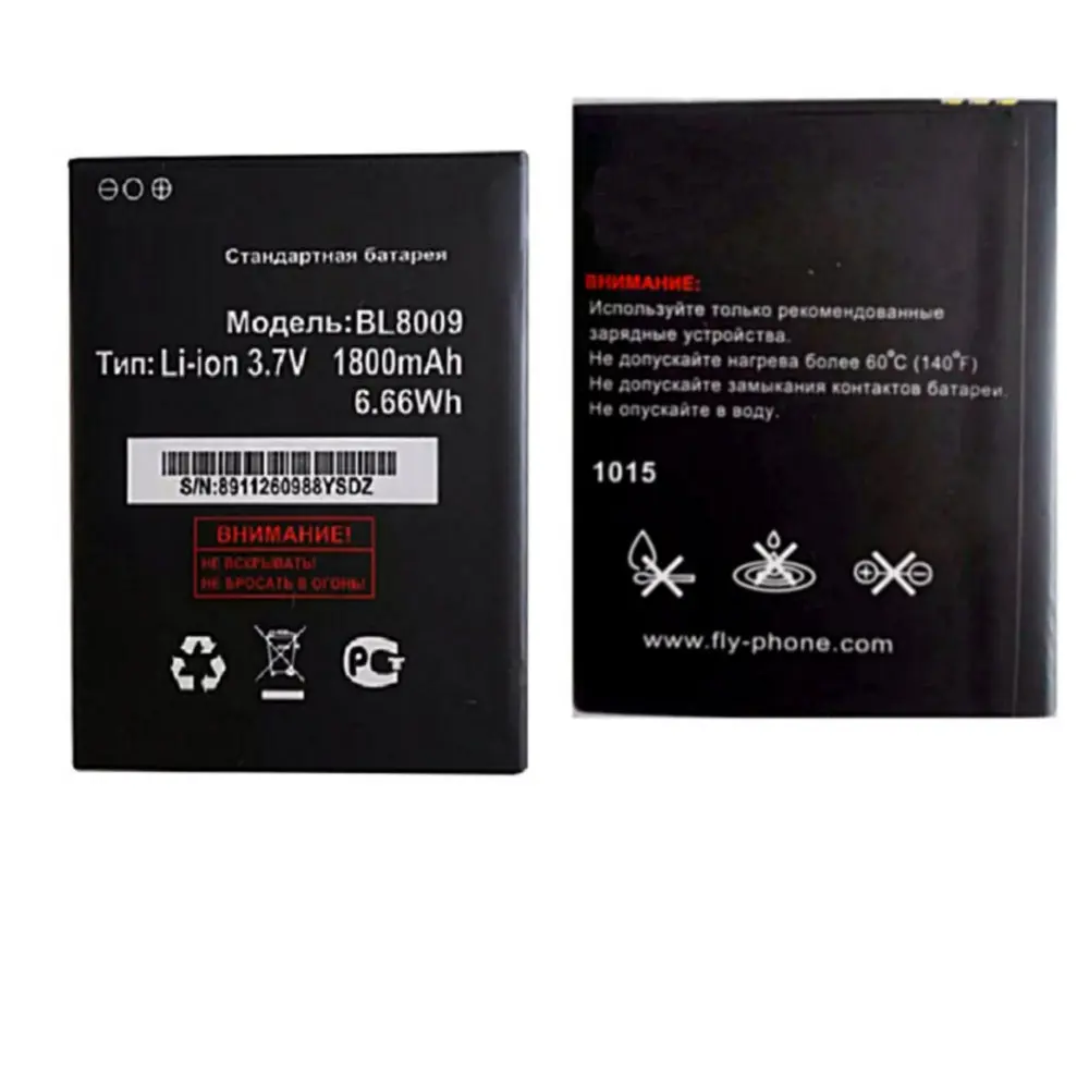 Original size replacement battery 1800mah 3.7v For BL8009 FLY FS451 Nimbus 1 mobile phone batteries | Мобильные телефоны и