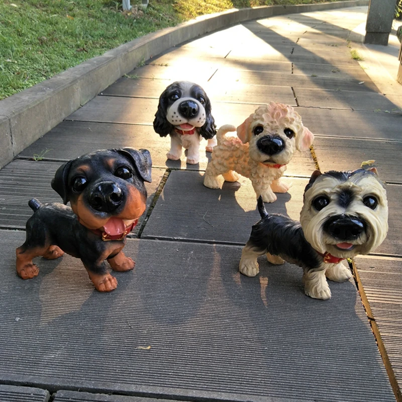 

Large Pug Dog Animal Figurine Ornaments Abstract Bulldog Resin Statue Living Room Home Decor Pet Shop Decoration Crafts Gifts