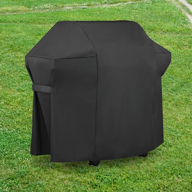 Black Waterproof Barbecue Cover Barbecue Accessories Grill Cover Anti Dust Rain Gas Coal Barbecue Grill Barbecue Accessories