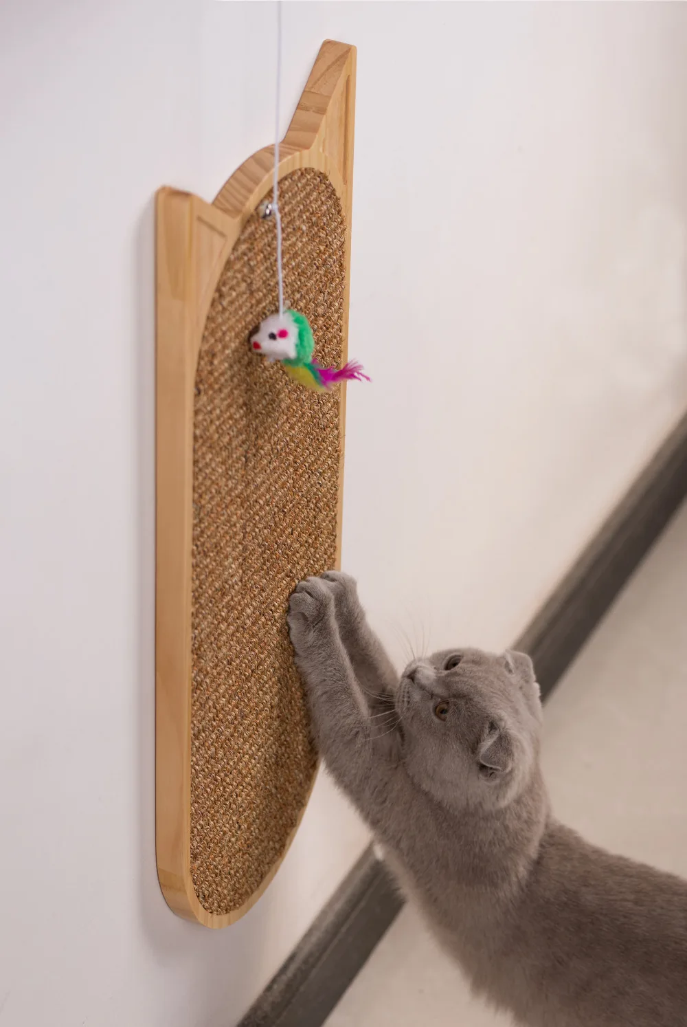 Wall Mounted Cat Scratching Post for Adult Cat Kittens,Sisal Cat Scratching Pad,Scratcher for Kitty’s Health