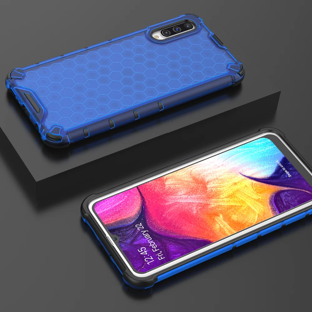 Для samsung Galaxy S10 S10 плюс Note10 10 плюс A70 A50 50S A40 A30 20S A10S M20 M30S Чехол подушки безопасности противоударный Вафельная Ткань прозрачный чехол