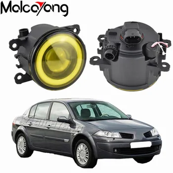 

2pcs/pair (Left+Right) Angel Eye + LED Fog Lamps Fog Lights For Renault Megane 2/3 Duster Fluence Koleos Kangoo 2003-2015
