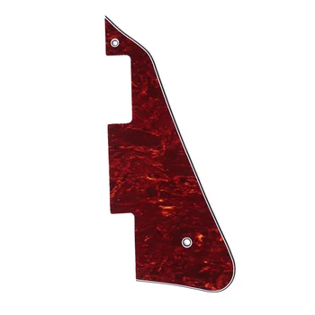 

Musiclily Electric Guitar Pickguard for Gibson Les Paul Modern Style, 4Ply Red Tortoise