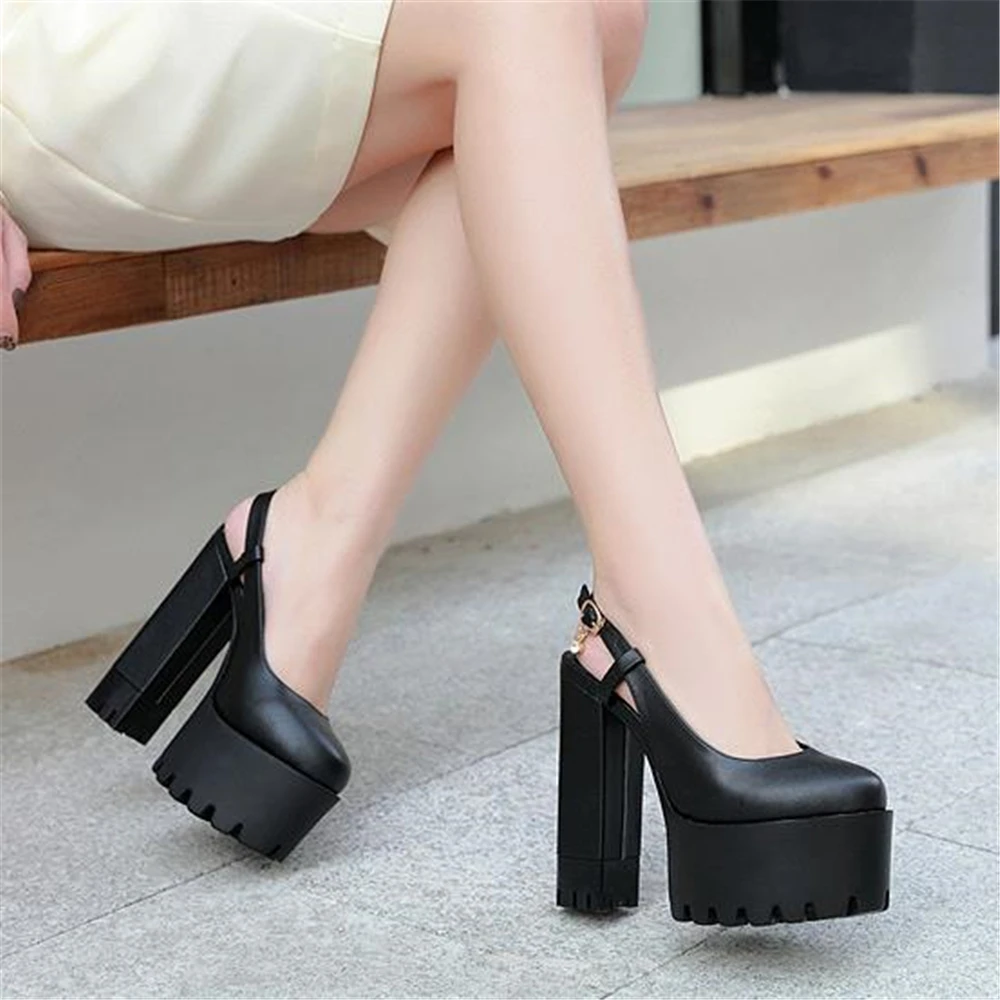 

2019 spring new women's shoes Europe US States thick bottom with waterproof platform super high heels nightclub sandals women