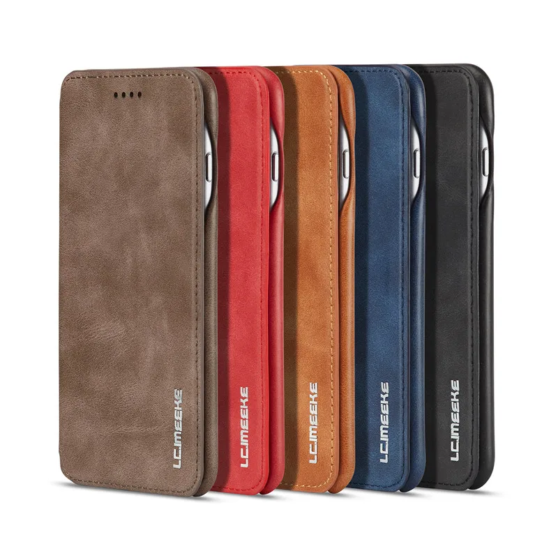 

Mobile Phone Shell for iphone 6/6S/7/8 Plus Protective Cover Calf Pattern Leather Card Mobile Phone Holster 6/6S/7/8 Plus Cover