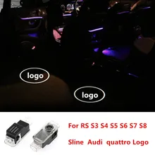 2x светодиодный двери автомобиля светильник лазерный проектор логотипа для Audi A1 A4 B5 B6 B7 C5 C6 A5 A6 A7 A8 S4 S5 S6 S7 S8 Q5 Q7 A3 декоративный светильник