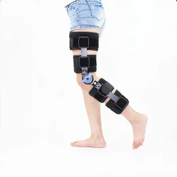 

Orthopedic Hinged Knee Brace Support Adjustable Splint Stabilizer Wrap Sprain Post-Op Hemiplegia Flexion Extension Joint Support