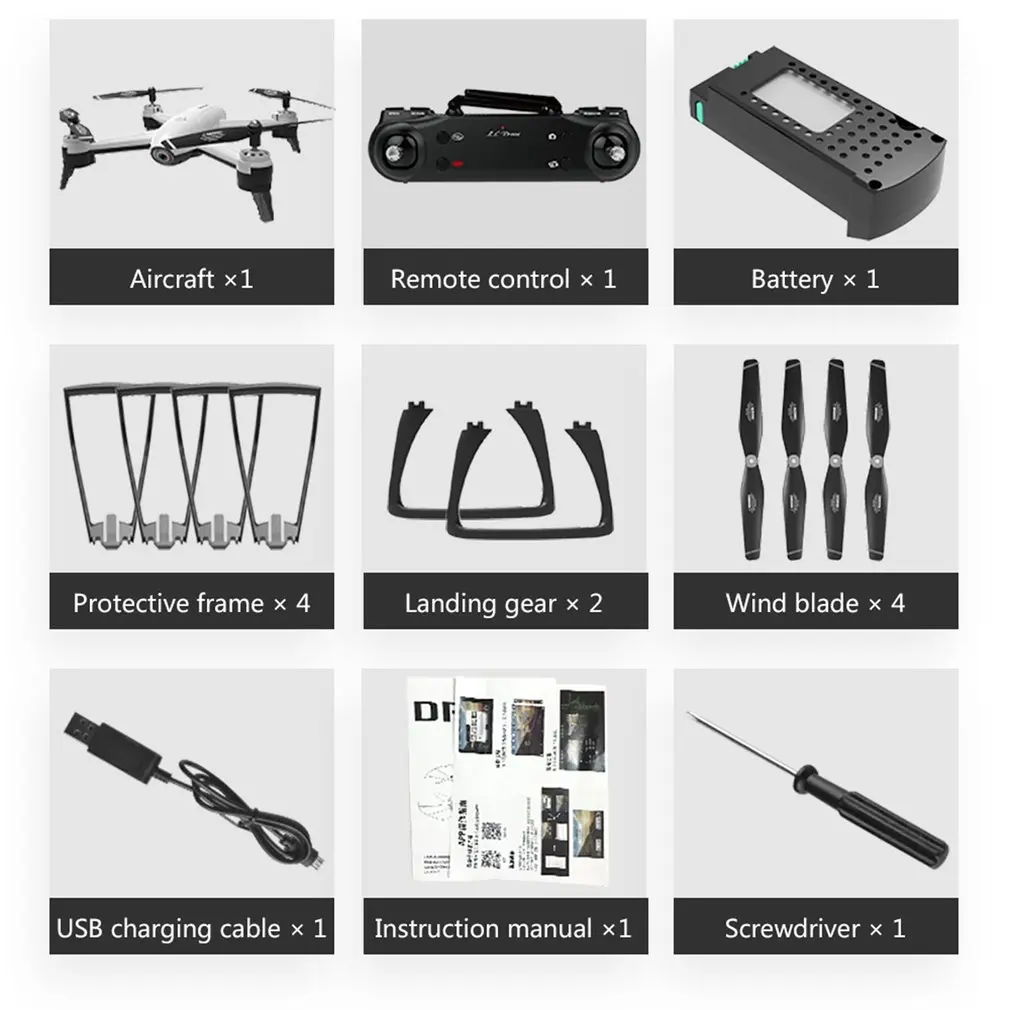 

Dual Camera SG106 Drone 4k HD camera 2.4G FPV WiFi Wide-angle Camera Gravity Sensing Real-Time Transmission