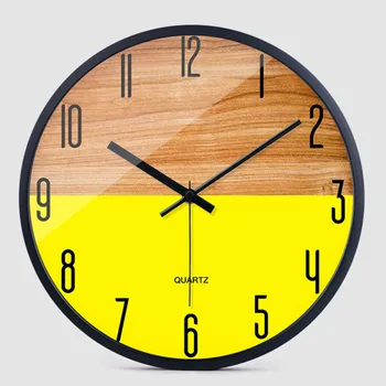 

Antique Wooden Wall Clock Creative Design Digital Vintage Clock Quartz Hanging Mute Watch Guess Women Pow Patrol Decor