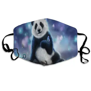 

Dustproof Washable Reusable Panda 3D Wallpapers Mouth Cover Mask Respirator Germ Protective Warm Windproof Mask