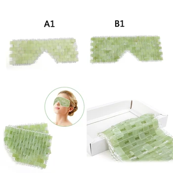 

Natural Jade Stone Eye Mask Handmade Facial Eye Circle Skin Care Massager Tool Eye Masks